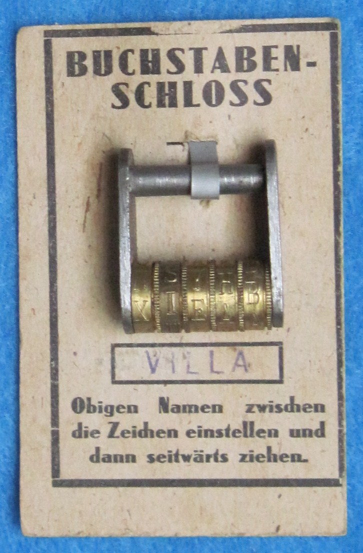 Four Rotor Combination Letter Padlock
